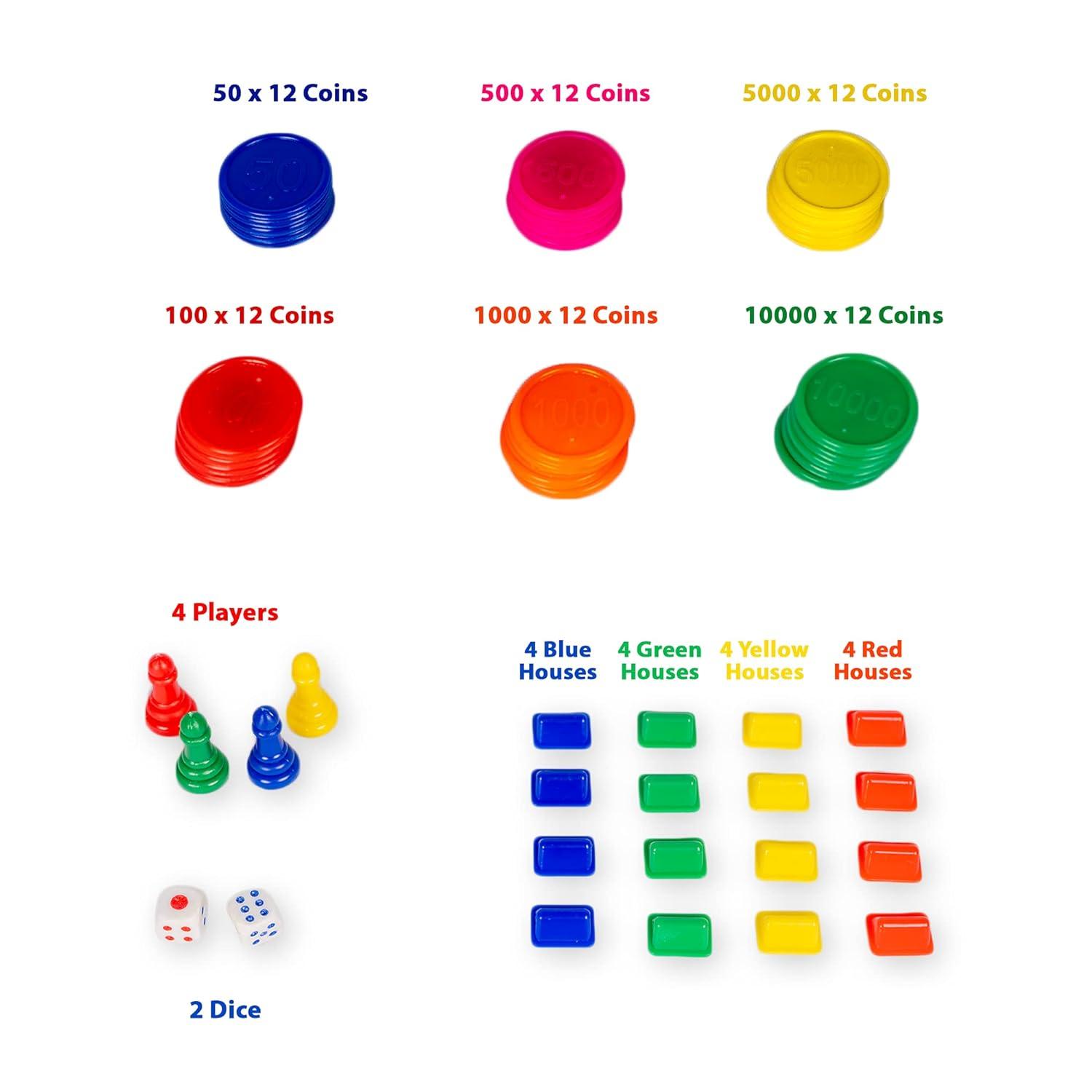 Business India Board Game 5 in 1 Board Game with Other Games - The Party Store