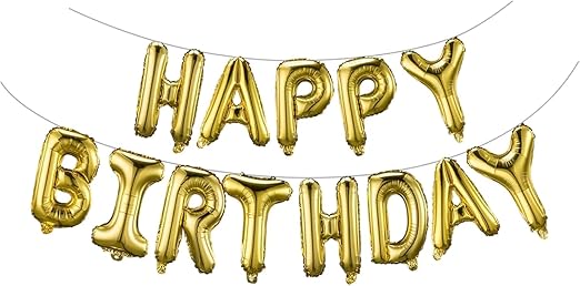 Happy Birthday Banner | Paper, Foil, Cursive Foil & Bunting Decorations