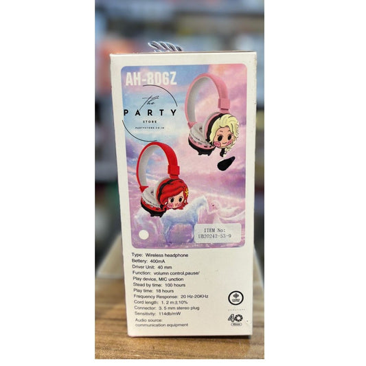 Mermaid theme Premium Wireless Headphones for Kids
