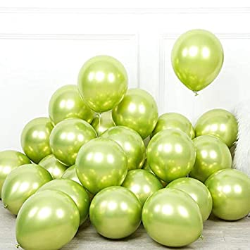 Metallic Chrome Balloons for Birthday Decoration, Anniversary Celebration