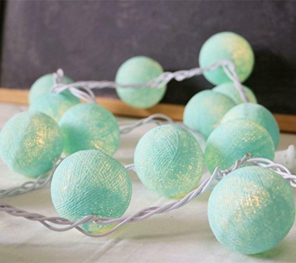 LED String Cotton Ball Lights - The Party Store