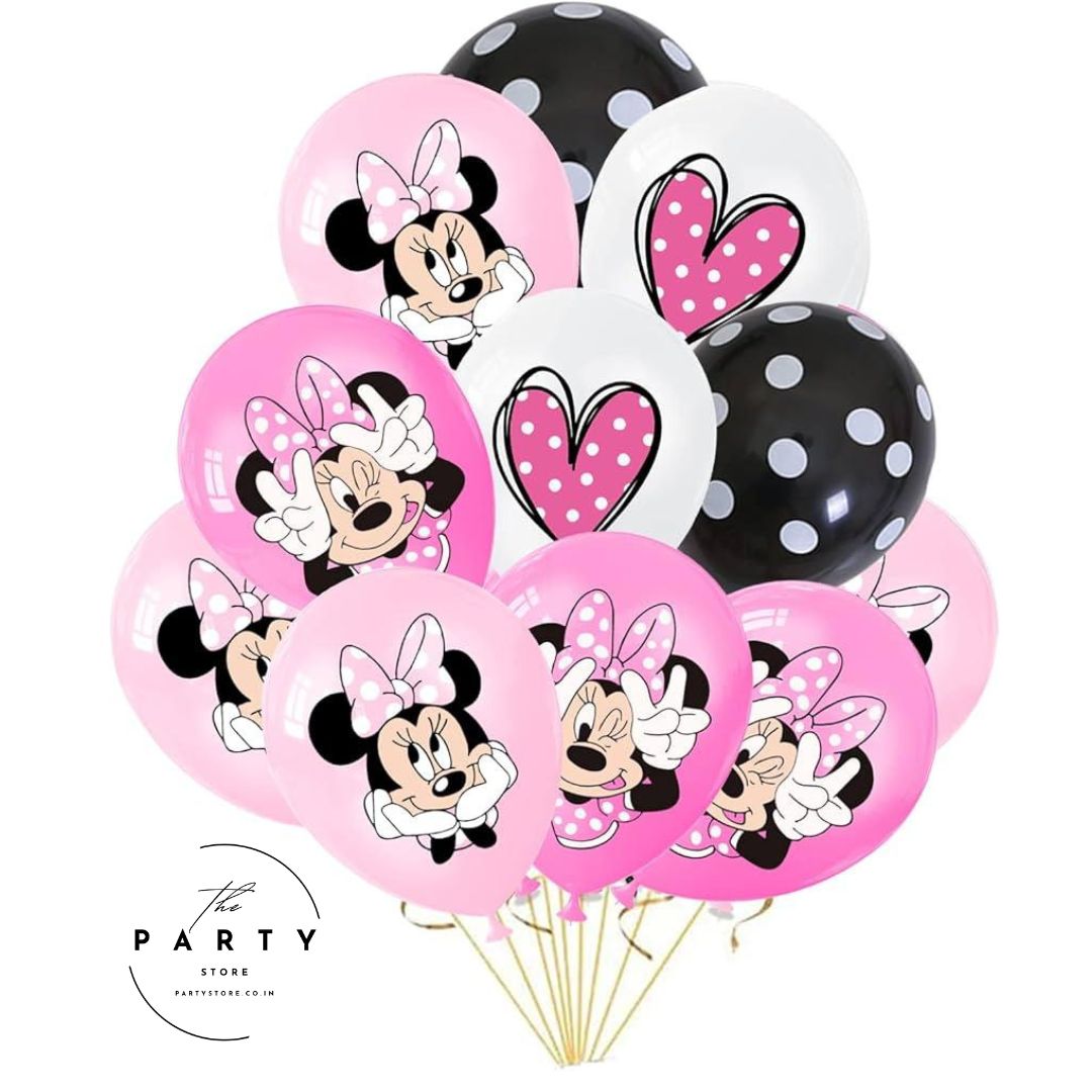 Mini Mouse Helium Inflatable balloons pack of 10