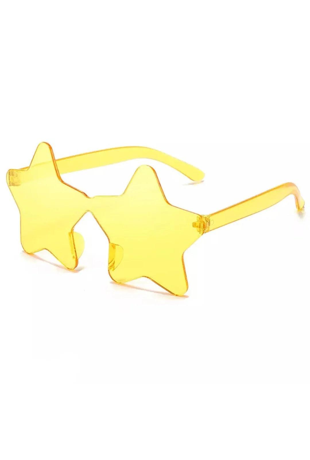 Star Shape Rimless Sunglasses Party Favors Colorful - The Party Store
