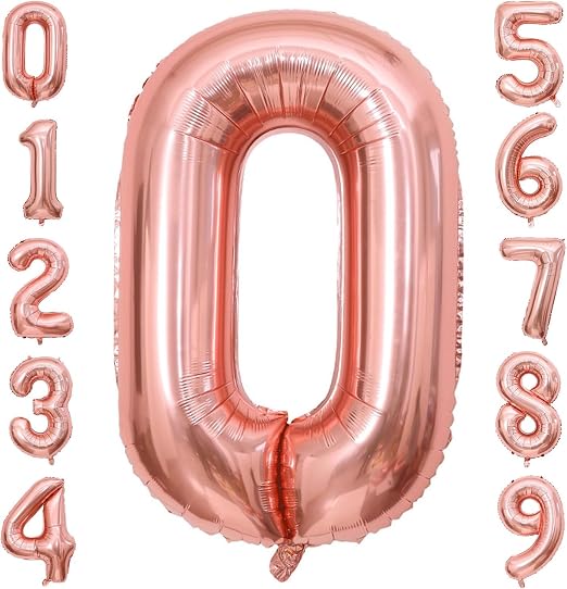 Helium Number Balloons | Age Number Foil Balloons 0–9 | Birthday Party Decorations | The Party Store