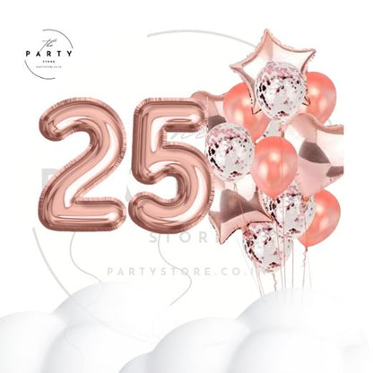 25th Birthday Milestone Birthday Balloons