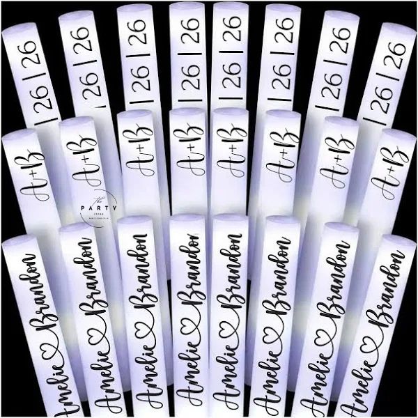 Renowned Events Light Up LED Foam Stick. This 16&quot; reusable foam stick for Dancing/Concerts and Sporting Events or Cheer Up in Weddings, Parties, and Dancing
