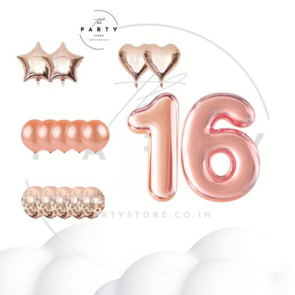 16th Birthday Milestone Birthday Balloons