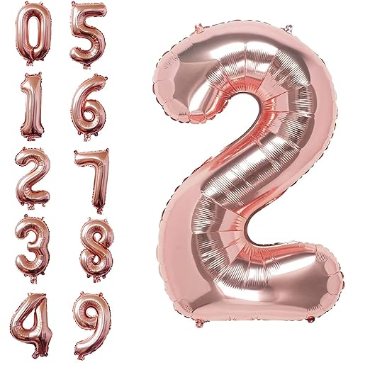 Helium Number Balloons | Age Number Foil Balloons 0–9 | Birthday Party Decorations | The Party Store