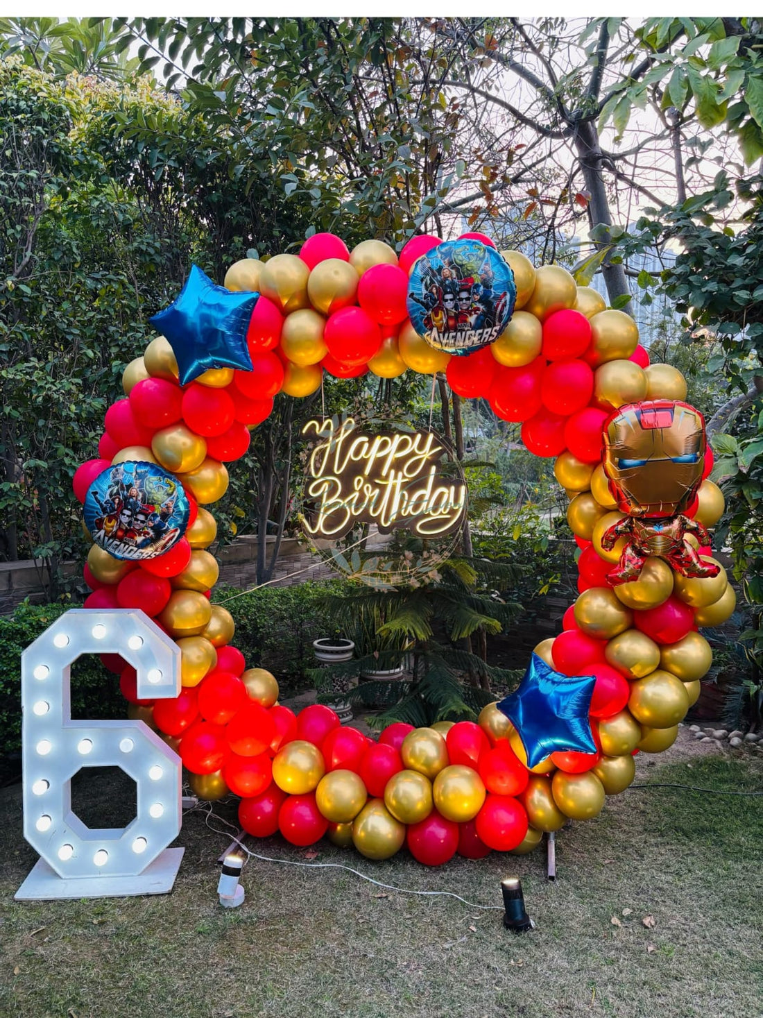 Iron Man Theme Party Decor for Kids Birthday Party