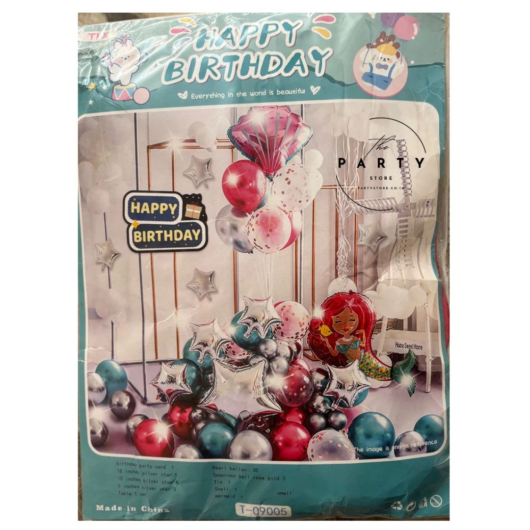 Mermaid theme decoration kit for kids Birthday Party