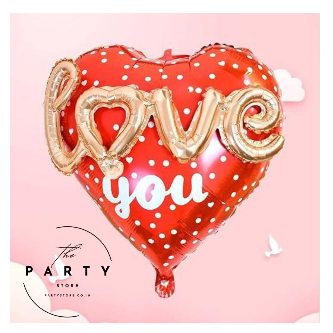 3D Love You Heart Foil Balloon for Valentine&