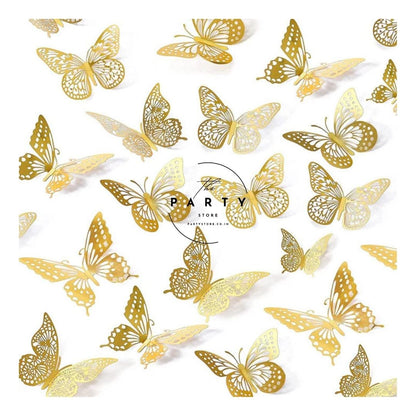 3D Butterfly Wall Stickers Butterfly Wall Decals for Home Decor (Pack of 12Pcs)