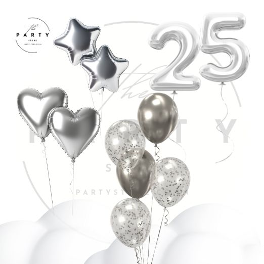 25th Birthday Milestone Birthday Balloons
