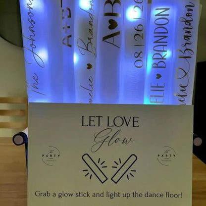 Renowned Events Light Up LED Foam Stick. This 16&quot; reusable foam stick for Dancing/Concerts and Sporting Events or Cheer Up in Weddings, Parties, and Dancing