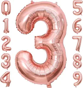 Helium Number Balloons | Age Number Foil Balloons 0–9 | Birthday Party Decorations | The Party Store