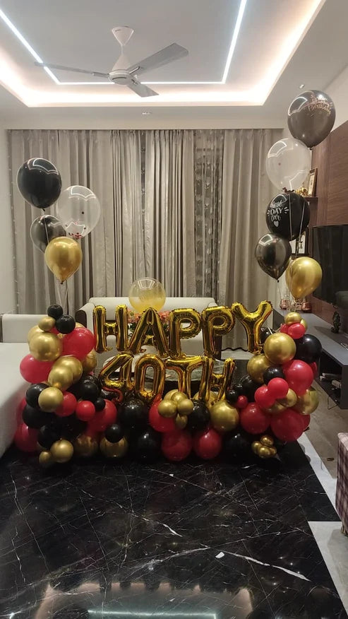 Helium Balloon Bouquet for Birthday – Starry Party Surprise Decor