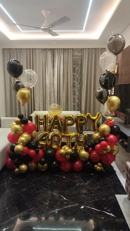 Helium Balloon Bouquet for Birthday – Starry Party Surprise Decor