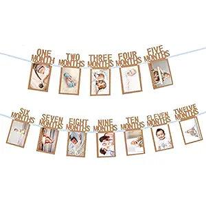 Monthly Photo Banner for First Birthday - The Party Store