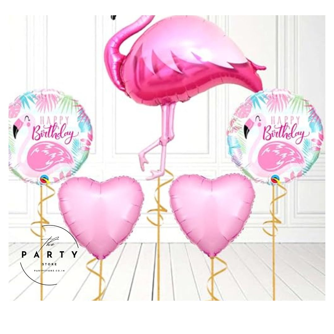 Flamingo Helium Supported Foil Balloons
