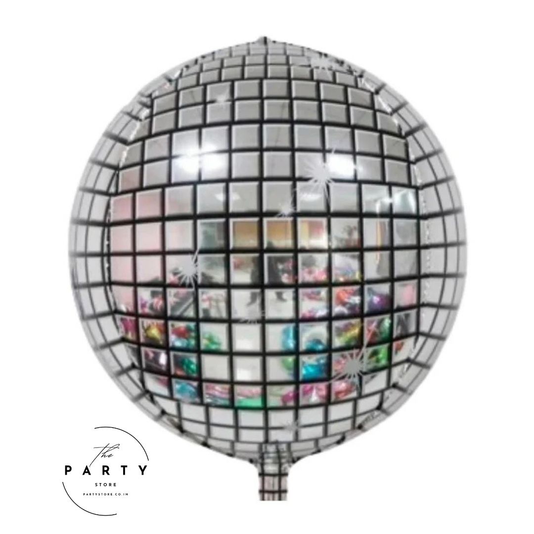 4D Sphere Disco Foil Balloons for Disco Party Decorations | Disco Ball Decor, Bachelorette Party Decorations