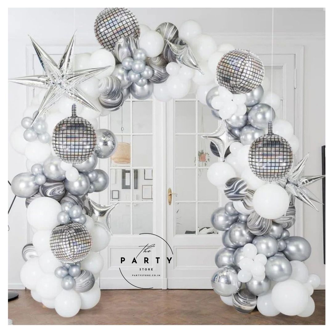 4D Sphere Disco Foil Balloons for Disco Party Decorations | Disco Ball Decor, Bachelorette Party Decorations