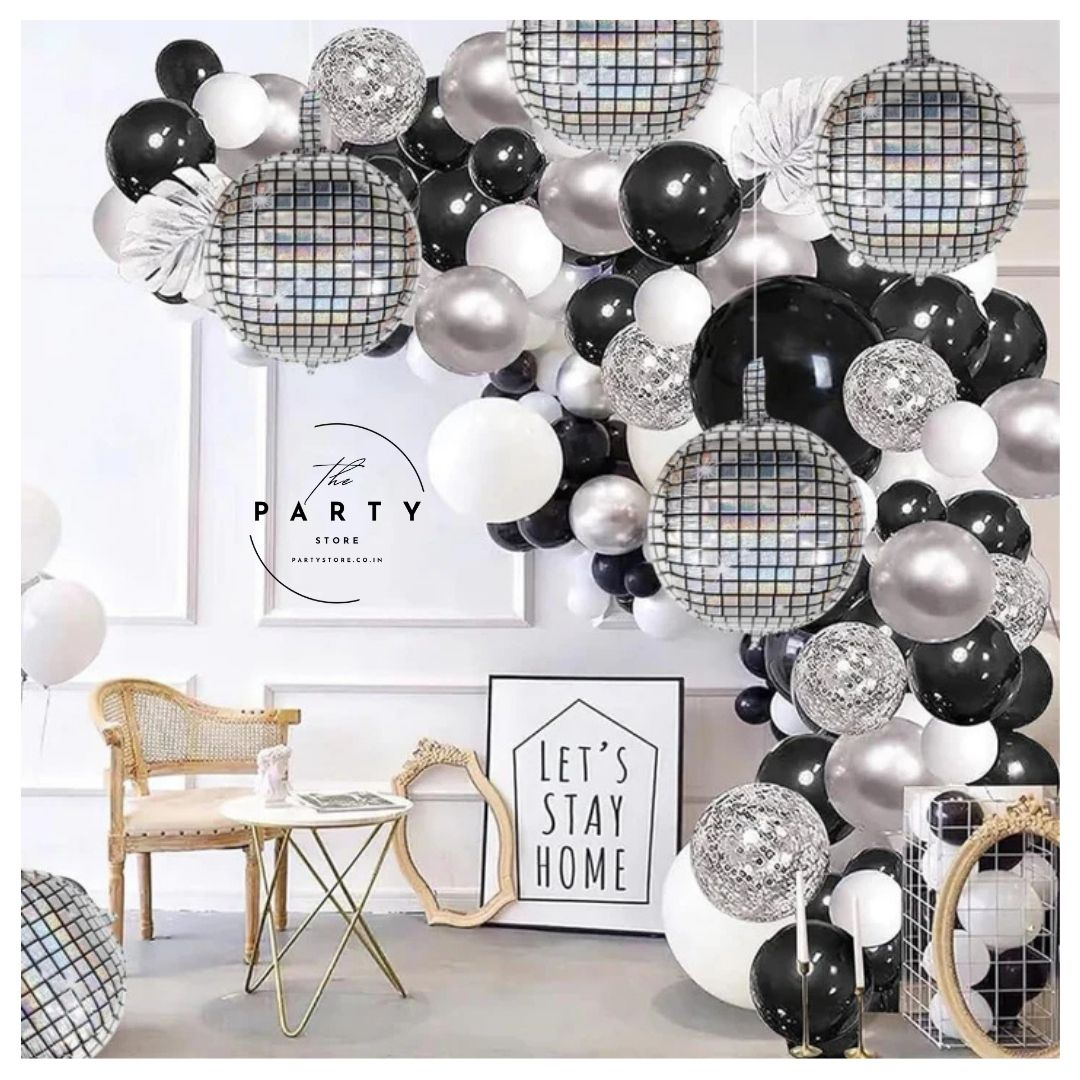 4D Sphere Disco Foil Balloons for Disco Party Decorations | Disco Ball Decor, Bachelorette Party Decorations