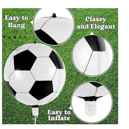 4D Soccer Foil Balloon for Football Theme Party Decoration (Pack of 1Pc)