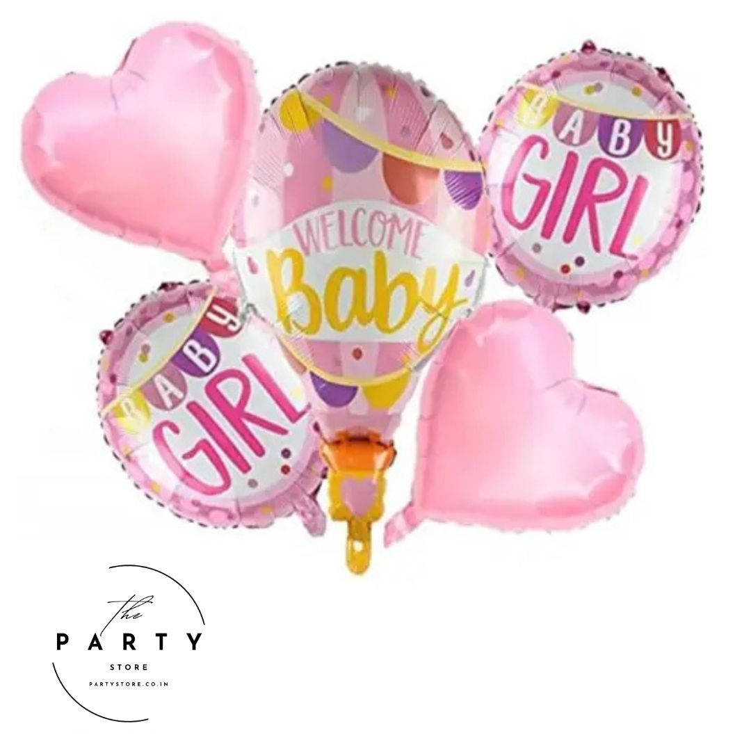 Welcome baby Helium inflatable hot air shape balloon set