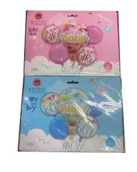 Welcome baby Helium inflatable hot air shape balloon set