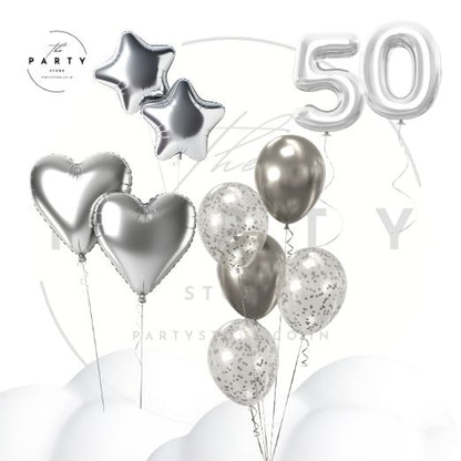 50th Birthday Milestone Birthday Balloons