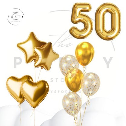 50th Birthday Milestone Birthday Balloons