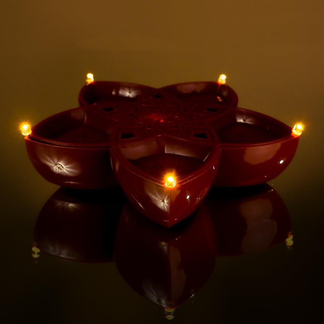 Panchmukhi LED Water Sensor Diya - 5 in 1 - The Party Store