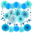 Paper Decoration 21 Pcs for Holi, Diwali, Lohri, Birthday Parties, Wedding Décor, Fiesta or Mexican Party - The Party Store