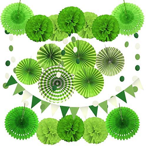 Paper Decoration 21 Pcs for Holi, Diwali, Lohri, Birthday Parties, Wedding Décor, Fiesta or Mexican Party - The Party Store
