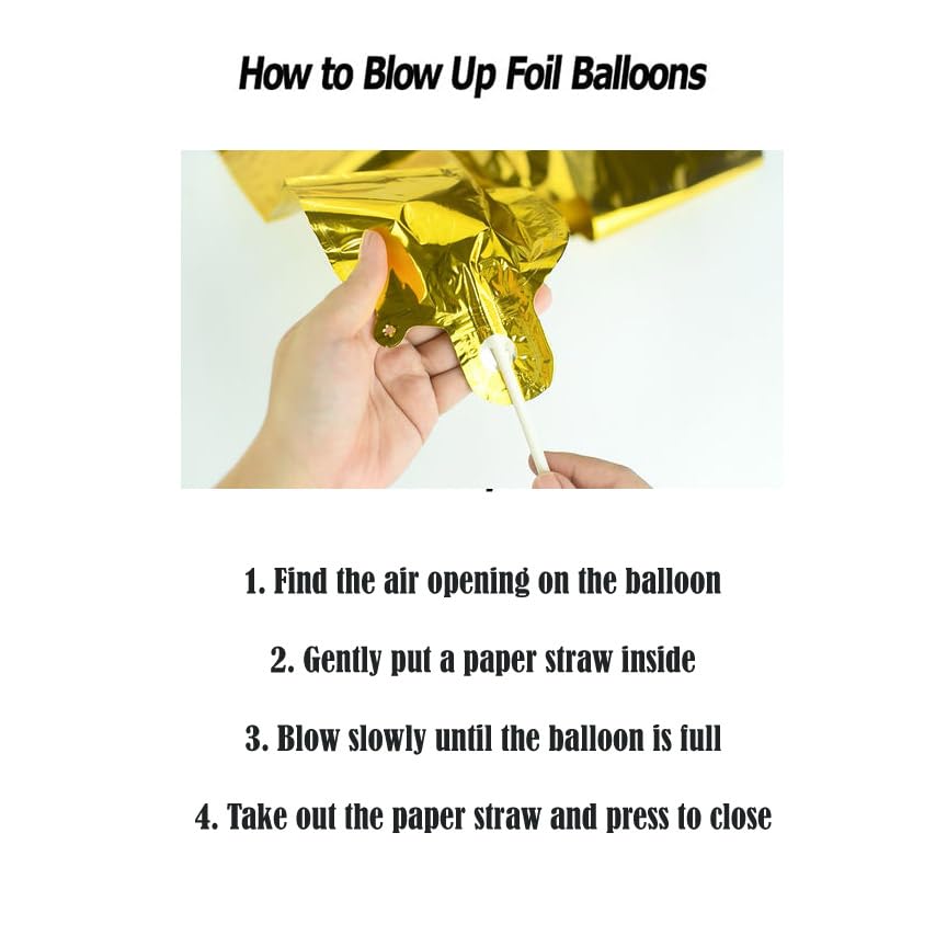 Naming Ceremony Letter Foil Balloon Gold (16 inch) for Newborn Baby Balloon