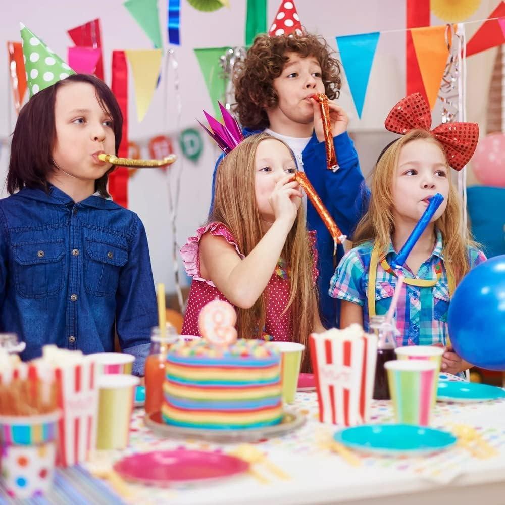 Party Horns Noisemakers Hooters Blowouts for Kids Party (Pack of 10) - The Party Store