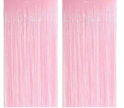 Foil Curtain for Decoration, Backdrop for Decoration, Party Curtains for Decoration, Fancy Curtains for Decoration - Set of 2Pcs - The Party Store