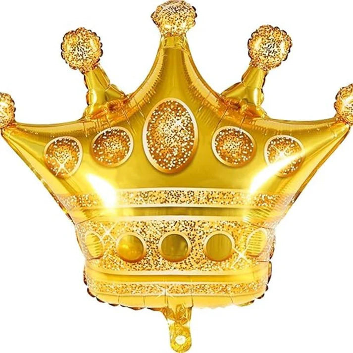 King Crown Shape Foil Balloon for Birthday Decoration (Pack of 1Pc)