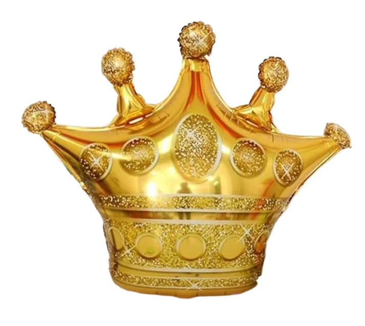 King Crown Shape Foil Balloon for Birthday Decoration (Pack of 1Pc)