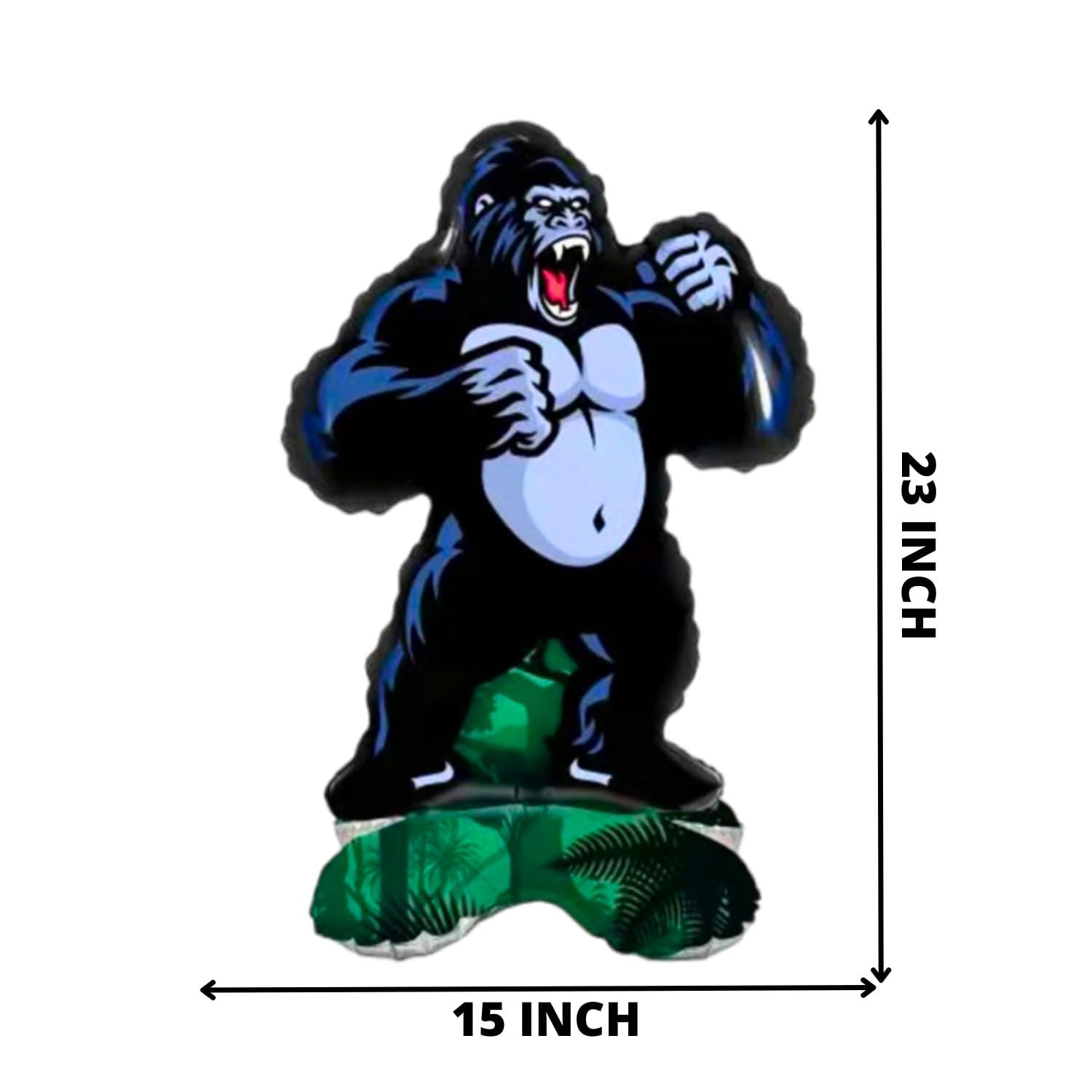 Self Standing Gorilla Foil Balloon for Kids Party - The Party Store