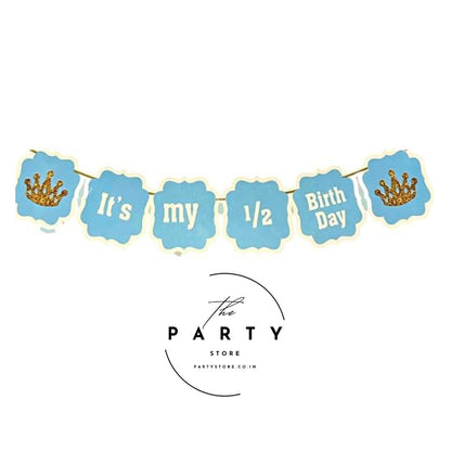 Half Birthday Banner for 6 month Birthday