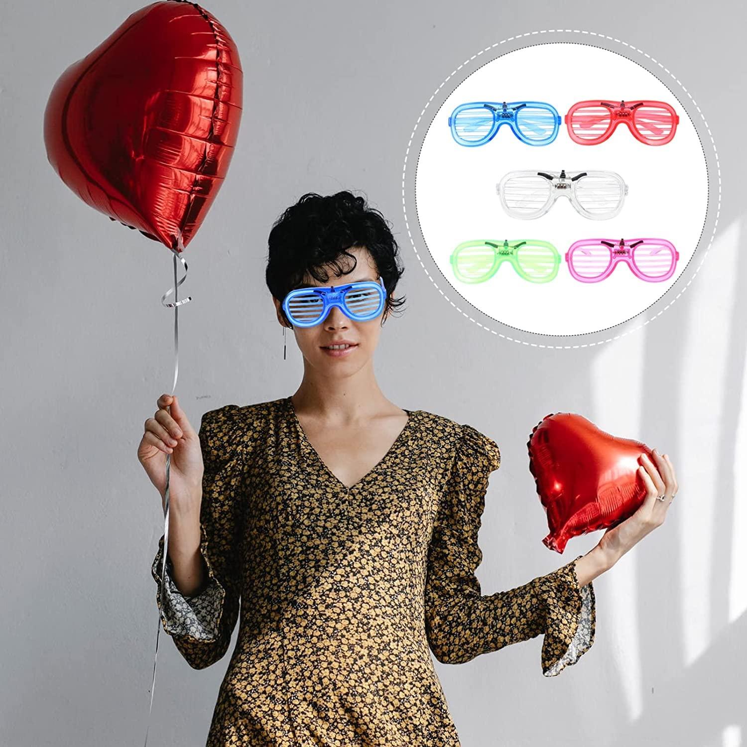 Renowned events Light up Shutter led neon Rave Glasses Glow in dark Party Eyeglass - The Party Store