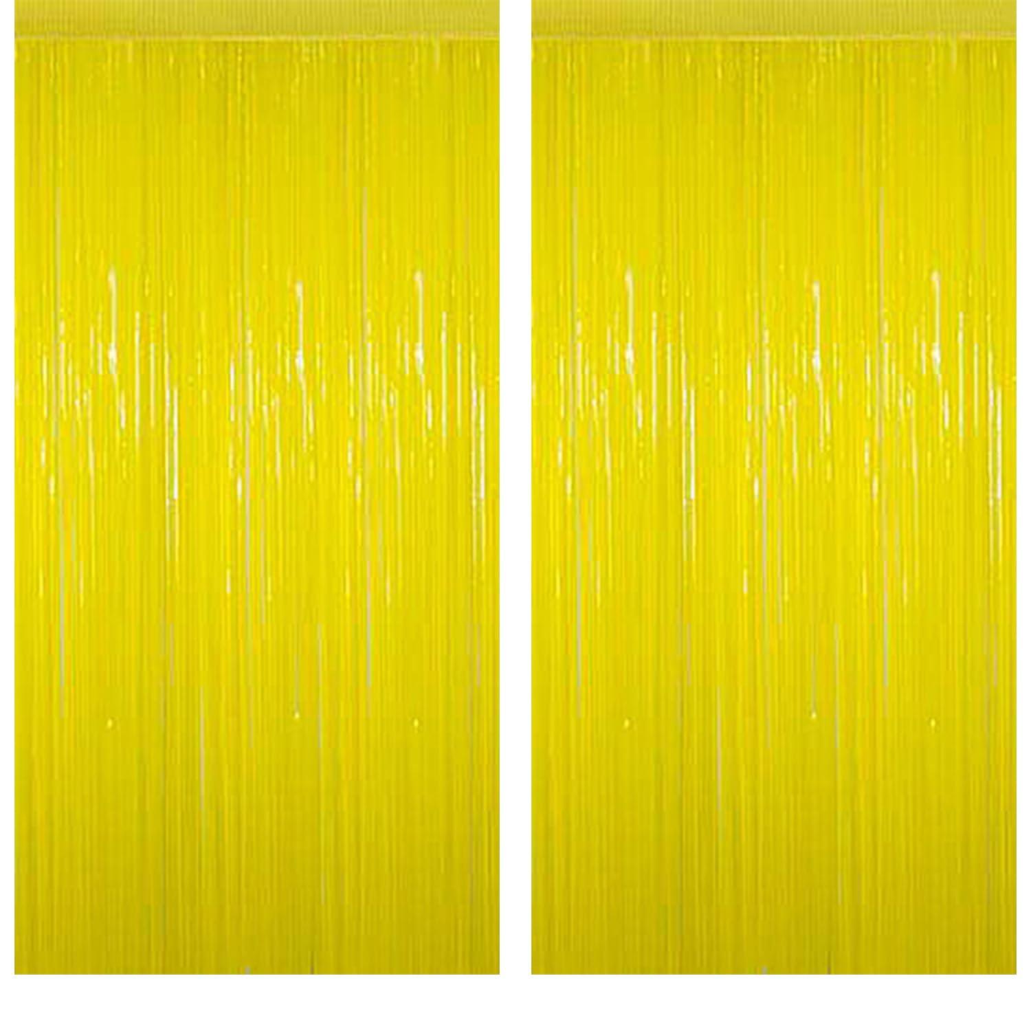 Foil Curtain for Decoration, Backdrop for Decoration, Party Curtains for Decoration, Fancy Curtains for Decoration - Set of 2Pcs - The Party Store