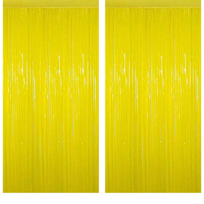 Foil Curtain for Decoration, Backdrop for Decoration, Party Curtains for Decoration, Fancy Curtains for Decoration - Set of 2Pcs - The Party Store