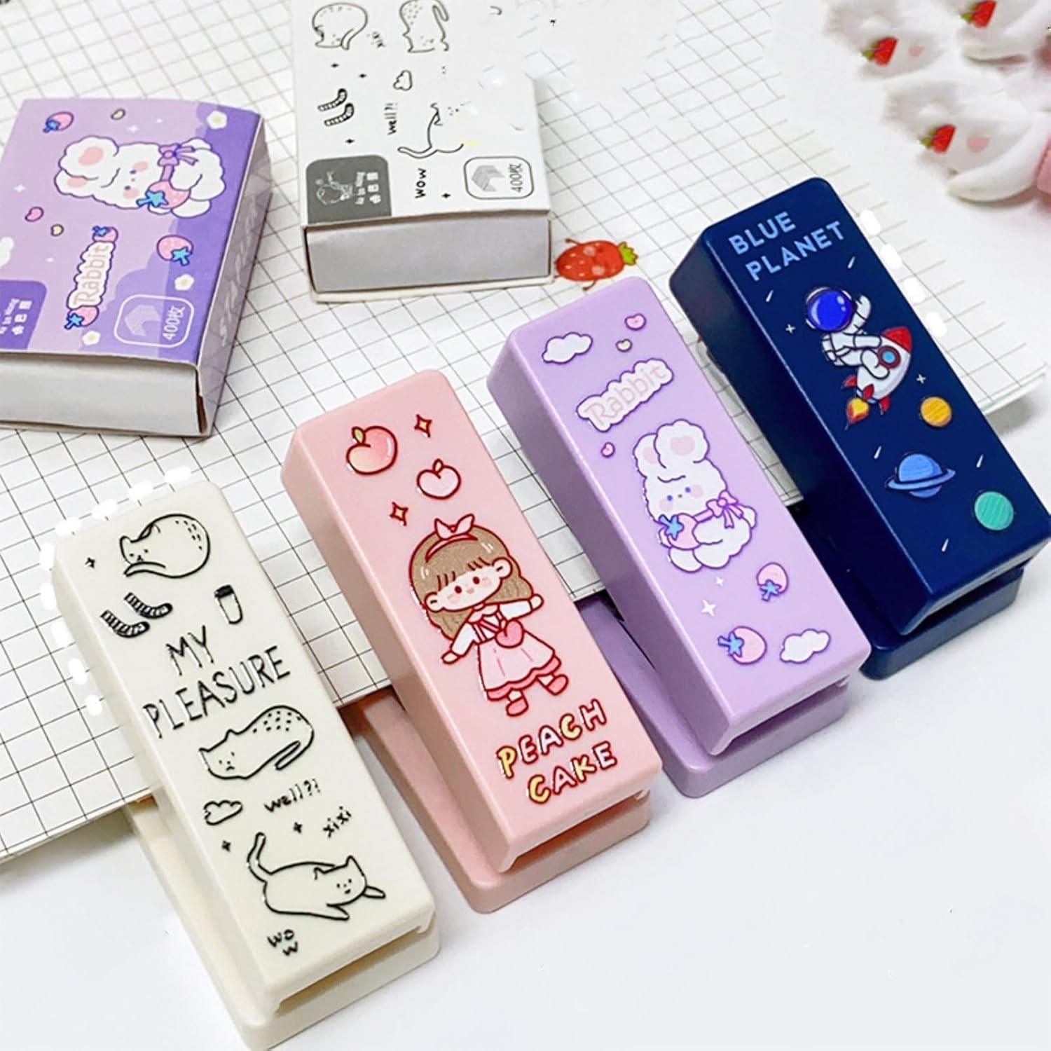 Mini Stapler for Kids, Art &amp; Craft Activities, School Projects with 400 Staplers Pins Manual Box - The Party Store