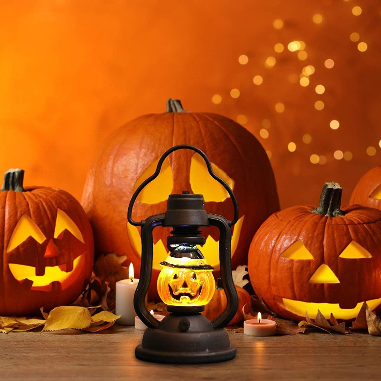 Halloween Lantern LED Candle Light Decorative LED Lamp Ornament Supplies for Halloween Decoration - The Party Store