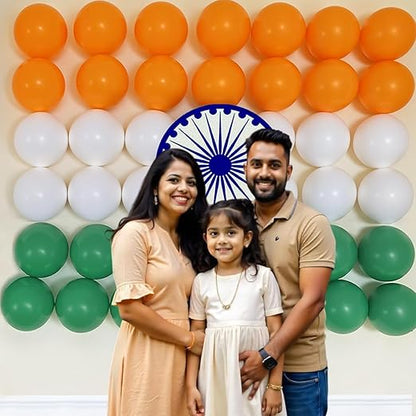 Celebrate India in Style: Tricolor Balloon Wall kit for Independence day