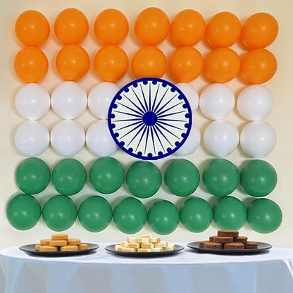 Celebrate India in Style: Tricolor Balloon Wall kit for Independence day