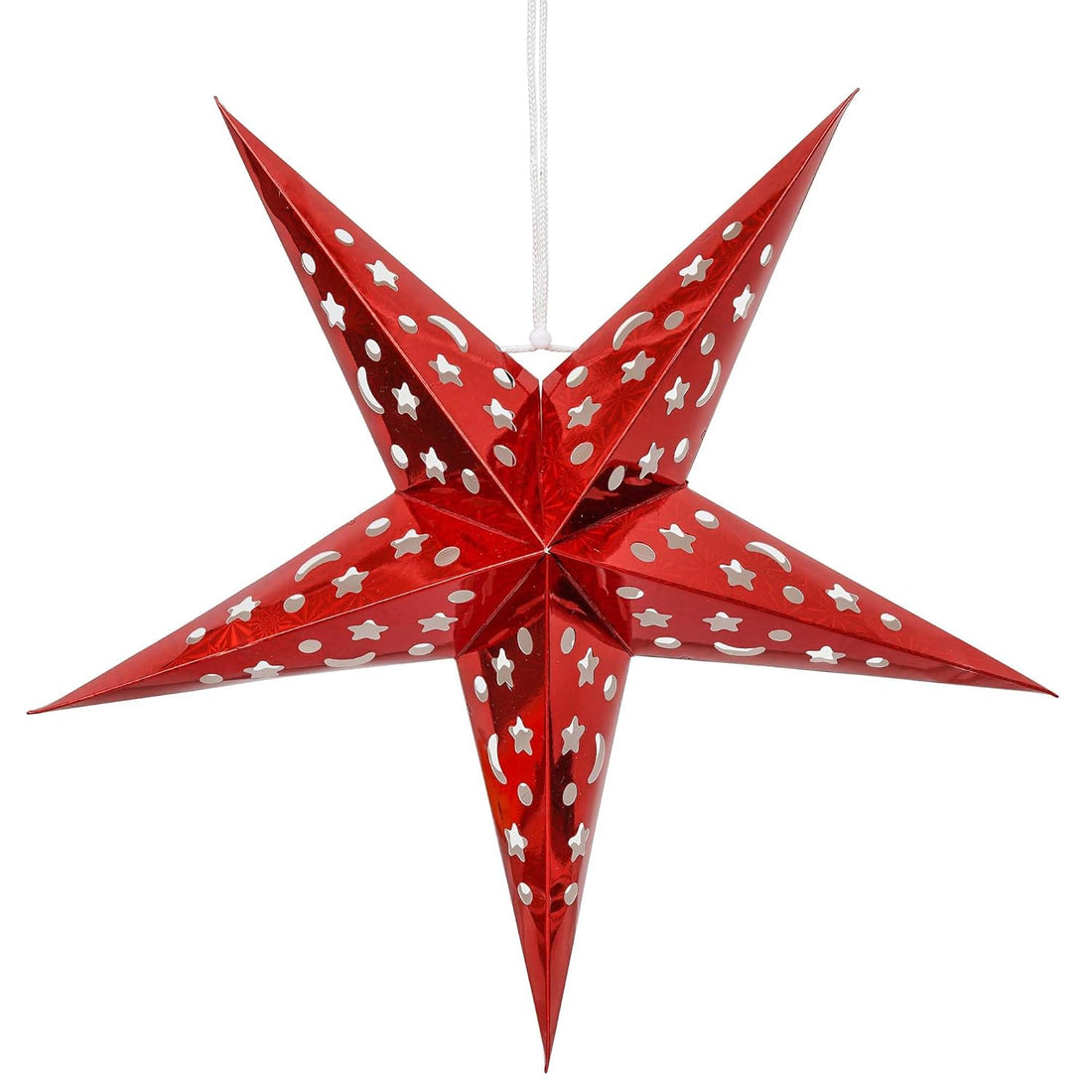 Star Paper Merry Christmas  Lantern Lights for Decoration| Christmas Lantern| Aakash Kandil for Diwali| Hanging Lantern for Home Decoration Balcony| Christmas Decor Items