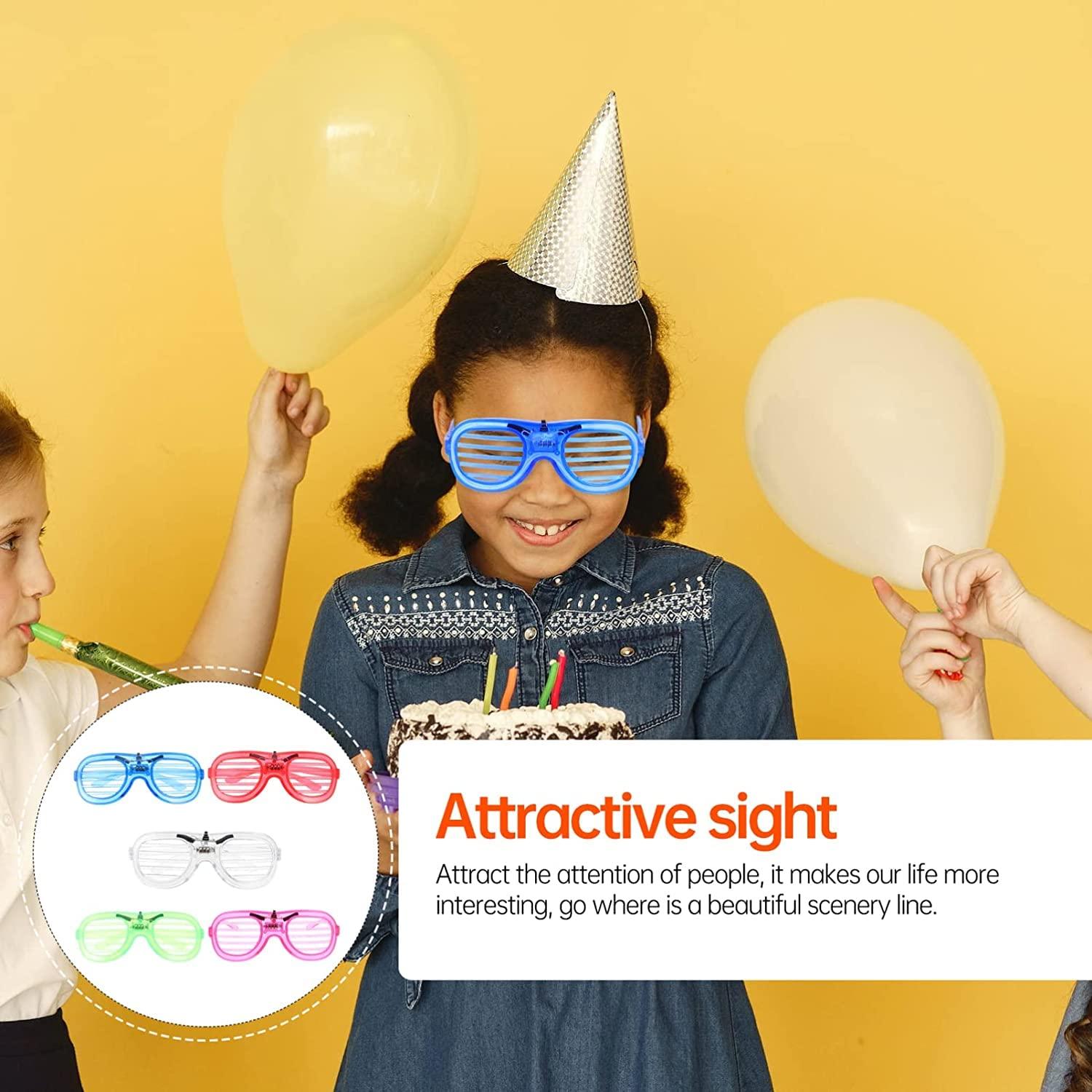 Renowned events Light up Shutter led neon Rave Glasses Glow in dark Party Eyeglass - The Party Store
